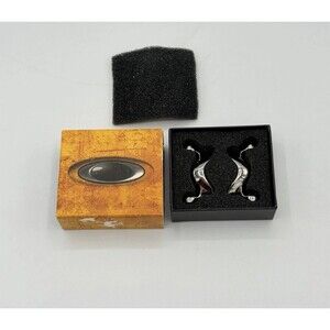 Oakley Saddleback Watch Polished Steel End Links Set OEM New in Box (Authentic)